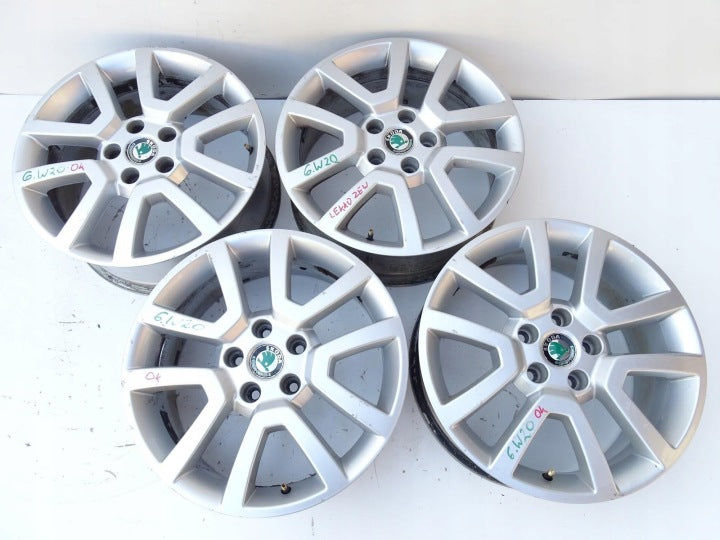 4x Alufelge 17 Zoll 7.0" 5x112 5L0601025A Skoda Superb I Yeti 5l Octavia Ii FEL8793519466qa