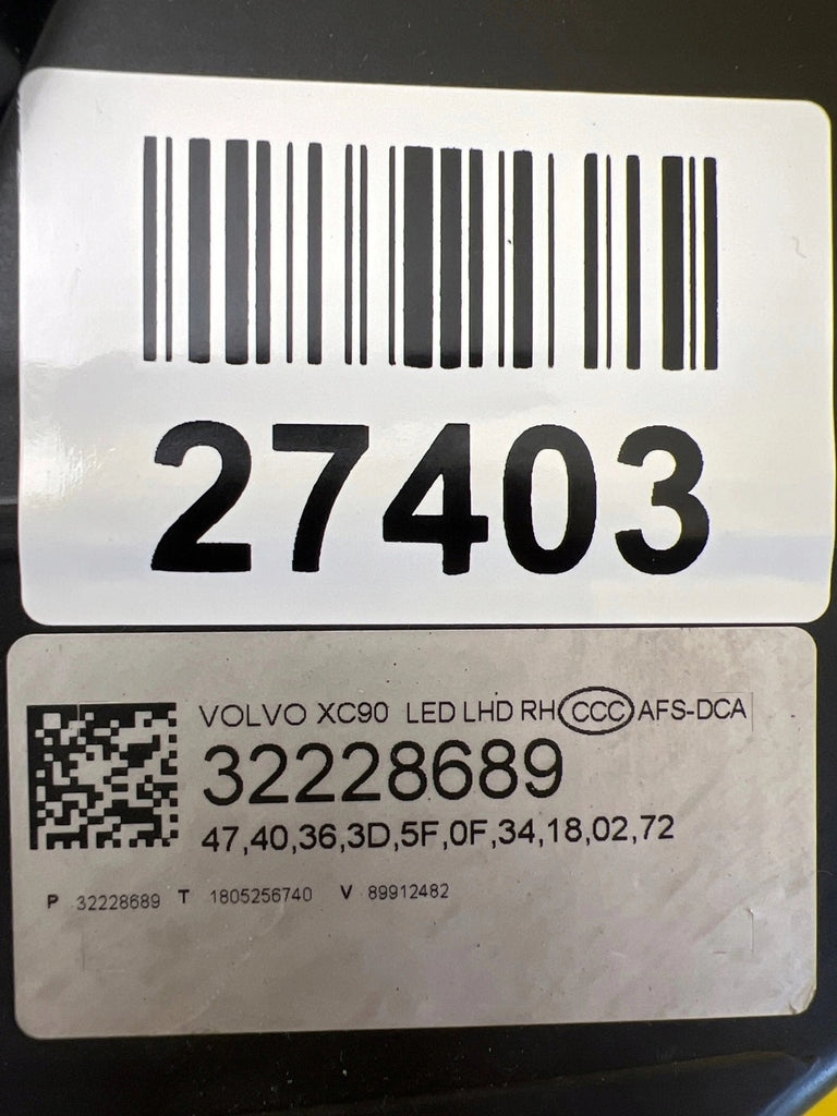 Frontscheinwerfer Volvo Xc90 II 32228689 LED Rechts Scheinwerfer Headlight
