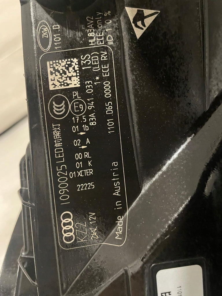 Frontscheinwerfer Audi Q3 1090025LED LED Links Scheinwerfer Headlight