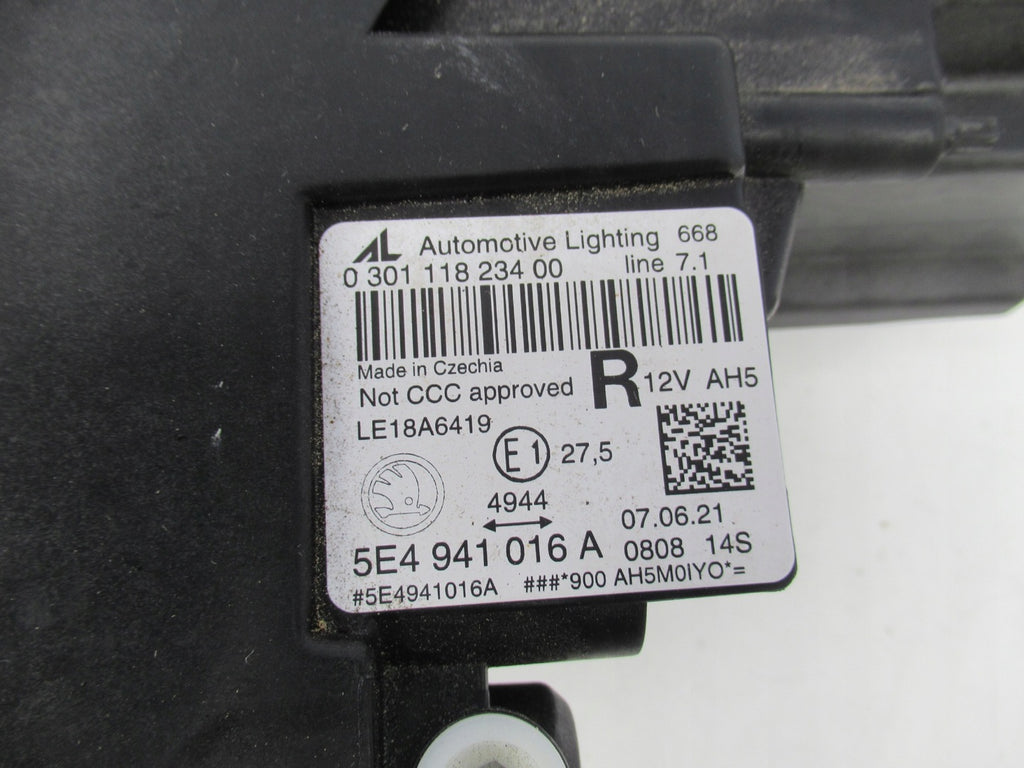 Frontscheinwerfer Skoda Octavia I 5E4941016A LED Rechts Scheinwerfer Headlight SCH9855379288qc