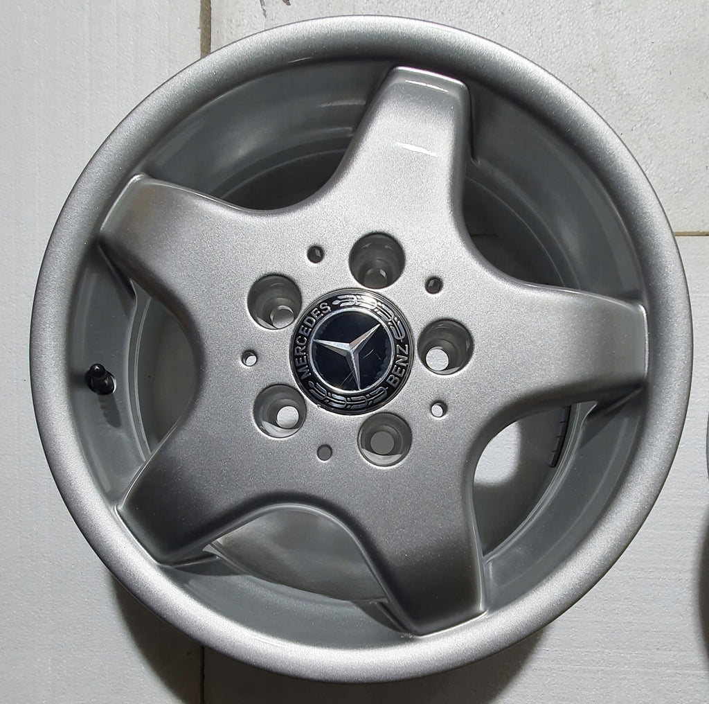 4x Alufelge 15 Zoll 5.5" 5x112 54ET Glanz Silber KBA45613 Rim Wheel FEL9707124217fl
