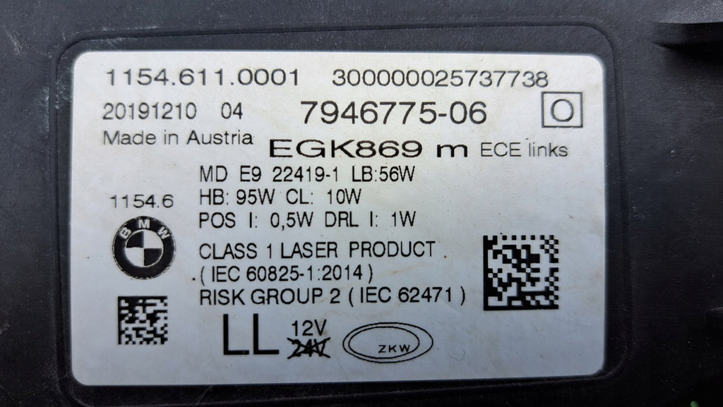 Frontscheinwerfer BMW 7 G11 G12 7946775-06 LED Links Scheinwerfer Headlight SCH4426064560zd