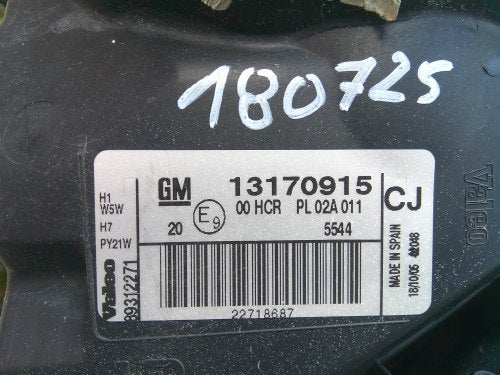 Frontscheinwerfer Opel Signum Vectra C 13170915CJ Links Scheinwerfer Headlight SCH9234842234vl