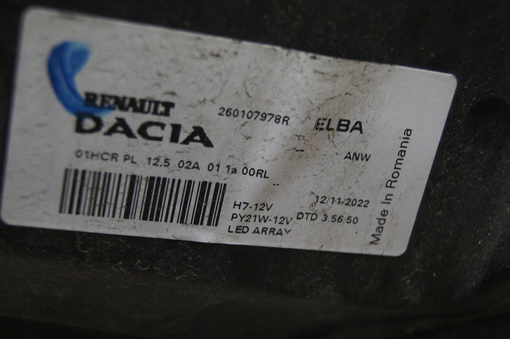 Frontscheinwerfer Dacia Jogger 260107978R LED Rechts Scheinwerfer Headlight SCH9913834425vd