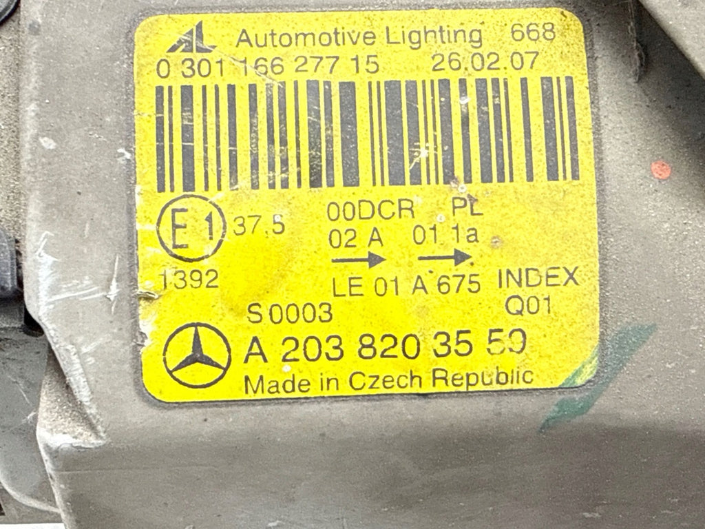 Frontscheinwerfer Mercedes-Benz W203 A2038203559 Rechts Scheinwerfer Headlight SCH9075466303ow