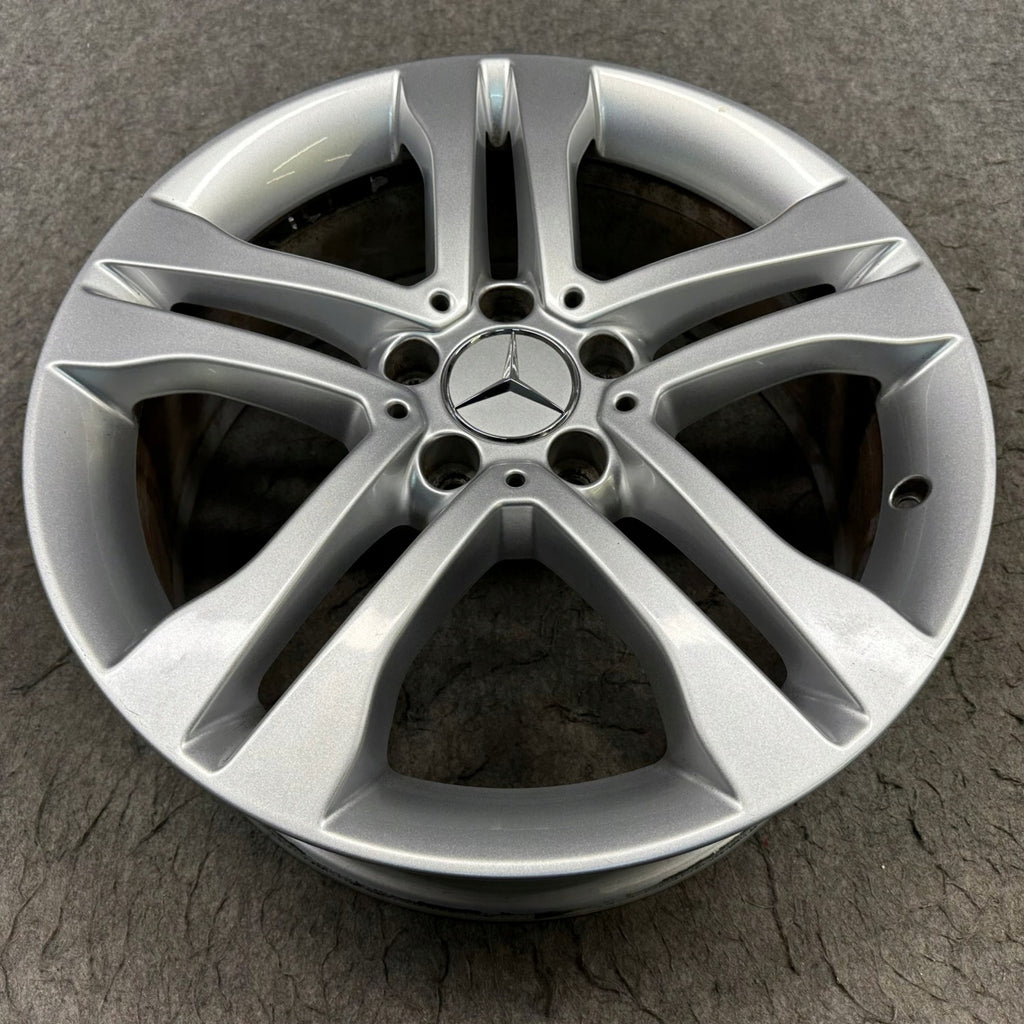 4x Alufelge 18 Zoll 7.0" 5x112 46ET Glanz Silber A1564010102 Mercedes-Benz Gla FEL7210991592sn