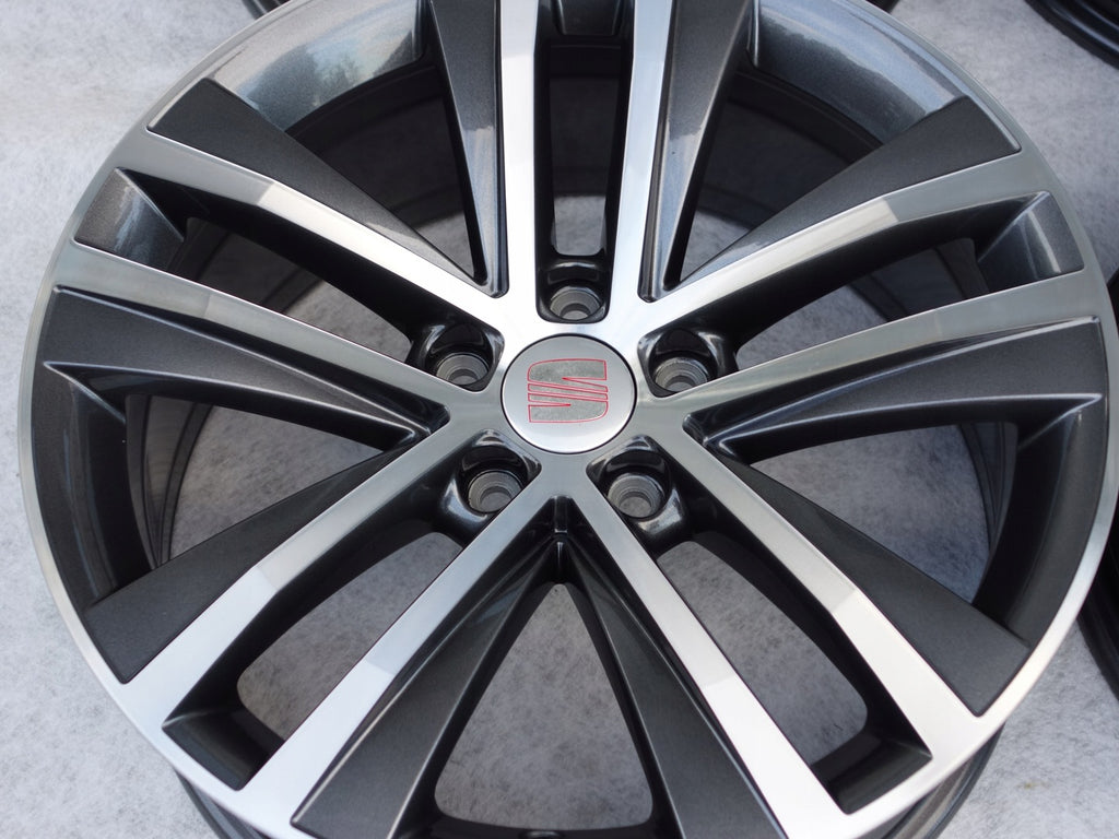 4x Alufelge 18 Zoll 7.5" 5x112 35ET Glanz Graphit 7N0601025F Mg Alhambra