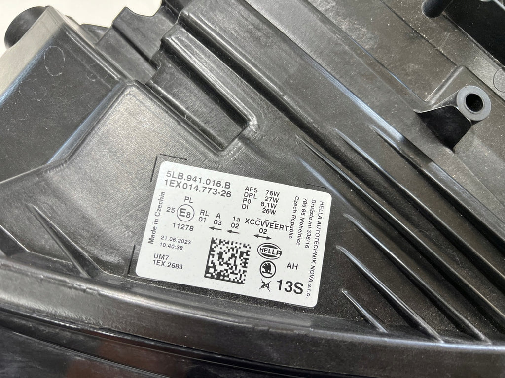 Frontscheinwerfer Skoda Enyaq 5LB941016B LED Rechts Scheinwerfer Headlight