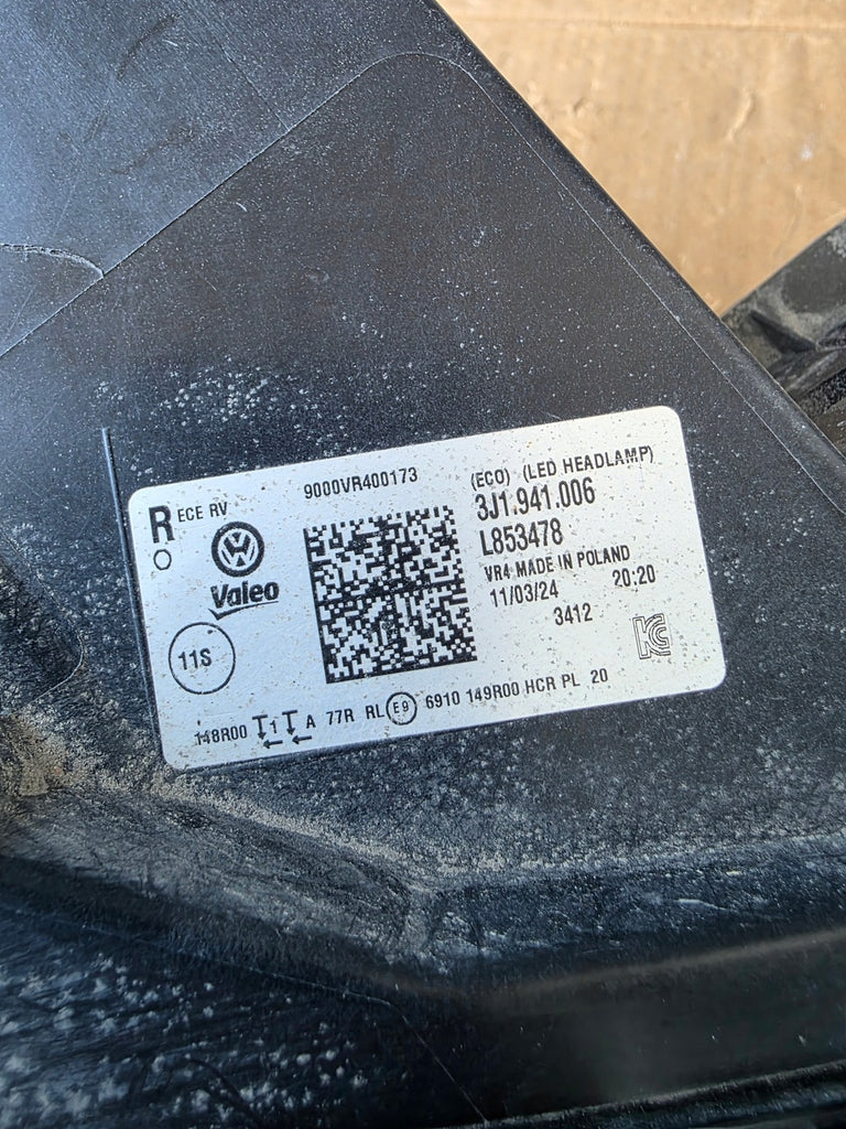 Frontscheinwerfer VW Passat 3J1941006 LED Rechts Scheinwerfer Headlight SCH2282525429bg