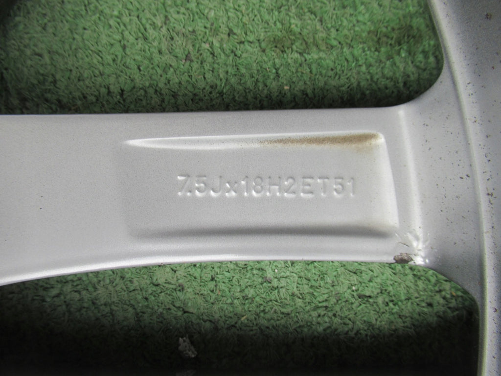 1x Alufelge 18 Zoll 7.5" 5x112 51ET Glanz Grau 5G0601025AF VW Golf Rim Wheel