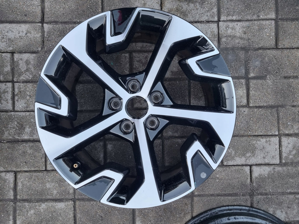 1x Alufelge 18 Zoll 7.5" 5x114.3 51ET Glanz Schwarz 52910-R2220 Kia I Rim Wheel FEL8643336243su
