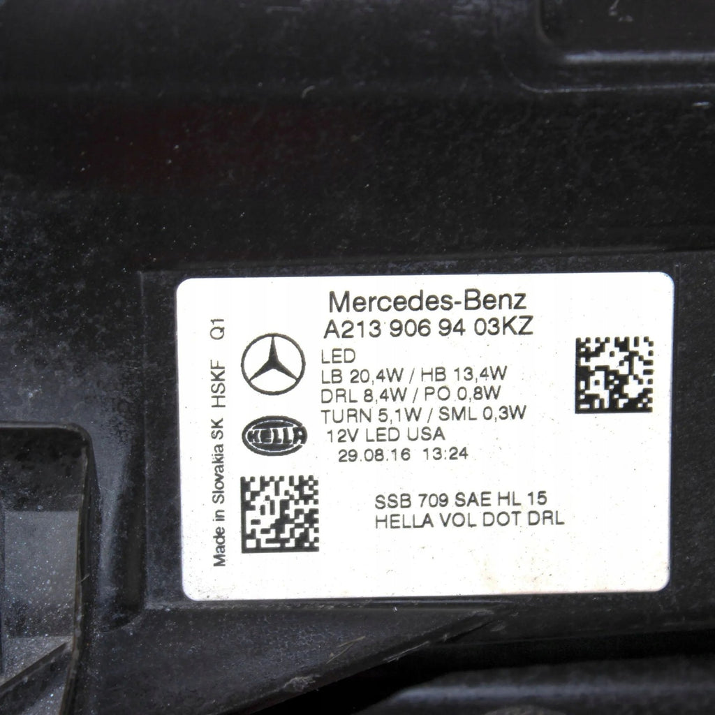 Frontscheinwerfer Mercedes-Benz W213 A2139069403 Rechts Scheinwerfer Headlight SCH5022065589su