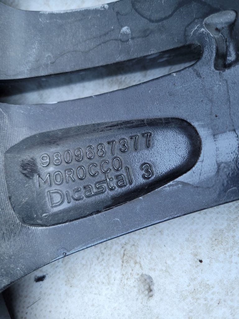 1x Alufelge 18 Zoll 7.5" 5x108 49ET Glanz Schwarz 9809687377 Peugeot 5008 FEL3948172299mg