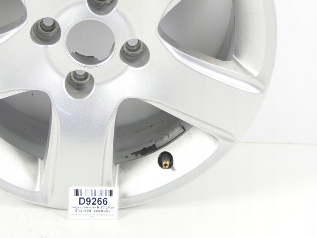1x Alufelge 16 Zoll 7.0" 4x108 9684880380 Peugeot 3008 Rim Wheel FEL7037246976vq