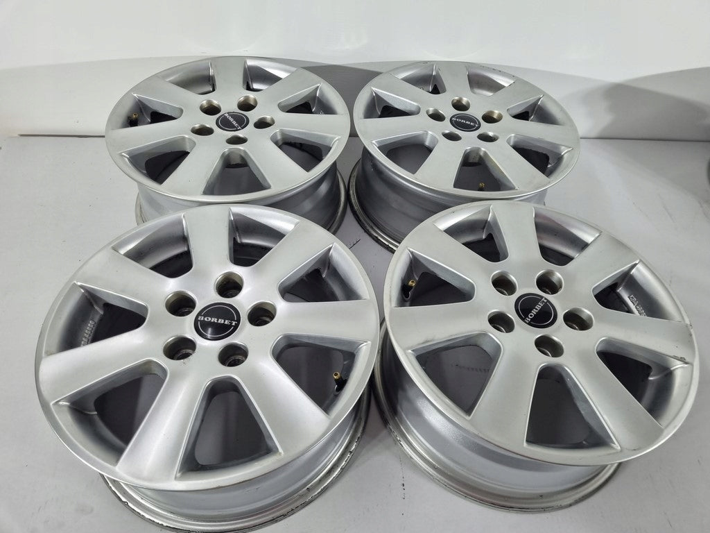 4x Alufelge 16 Zoll 6.5" 5x110 40ET Glanz Silber CVR265 Opel Rim Wheel FEL7420227923yr