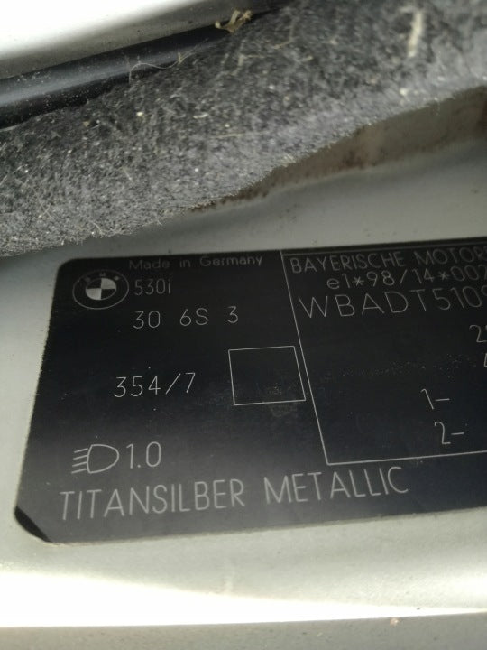 Motor BMW E39 M54B30 306S3 3.0 188TKm Benzin Engine Komplett MOT8245966224sy