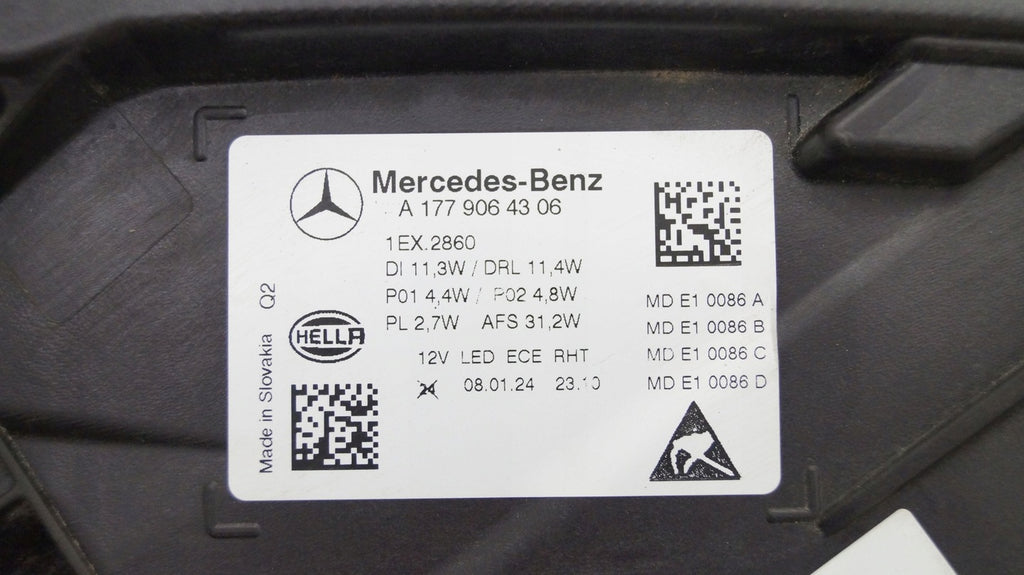 Frontscheinwerfer Mercedes-Benz 177906430689 LED Links Scheinwerfer Headlight SCH5460200802xh
