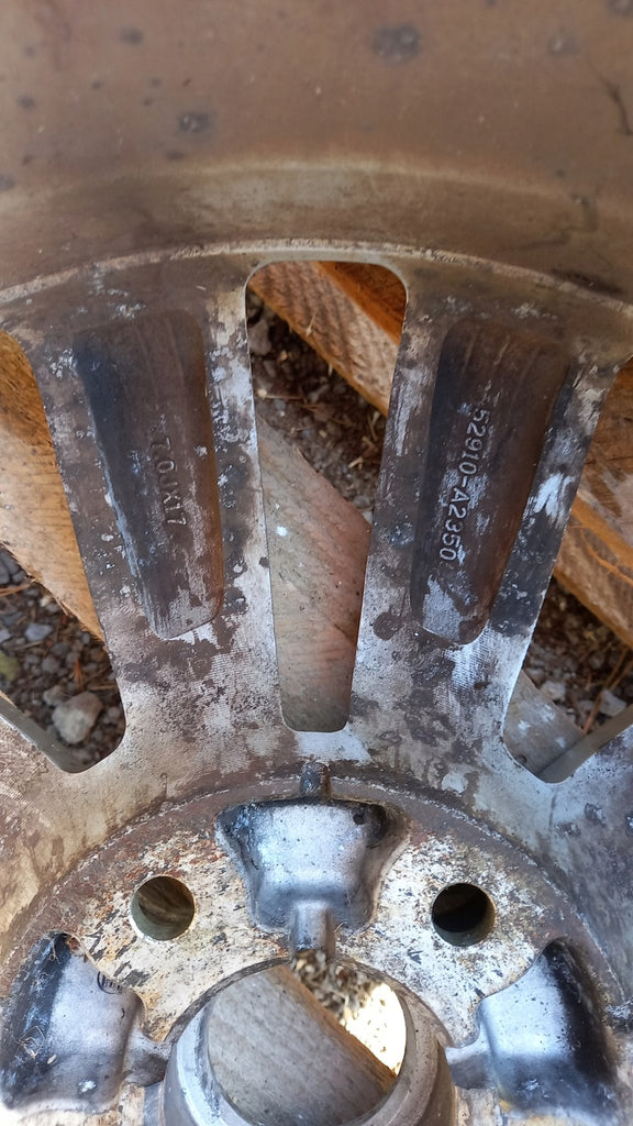 1x Alufelge 17 Zoll 7.0" 5x114.3 53ET 52910-A2300 Hyundai Rim Wheel