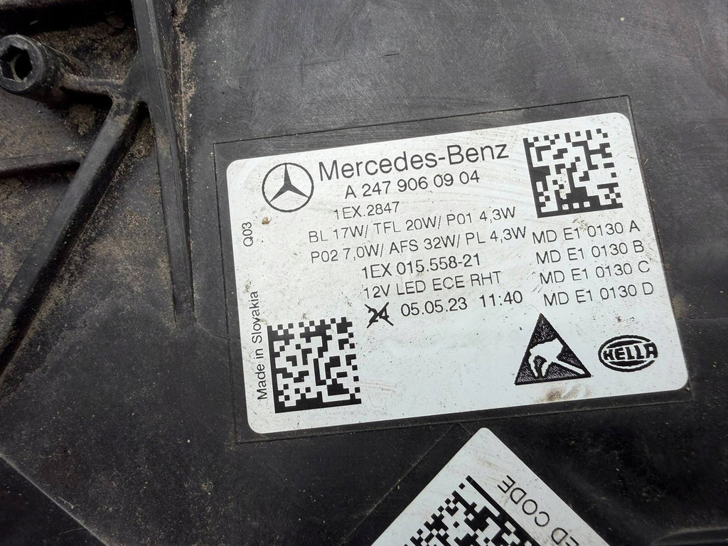 Frontscheinwerfer Mercedes-Benz W247 A2479060904 Links Scheinwerfer Headlight SCH6633929534on