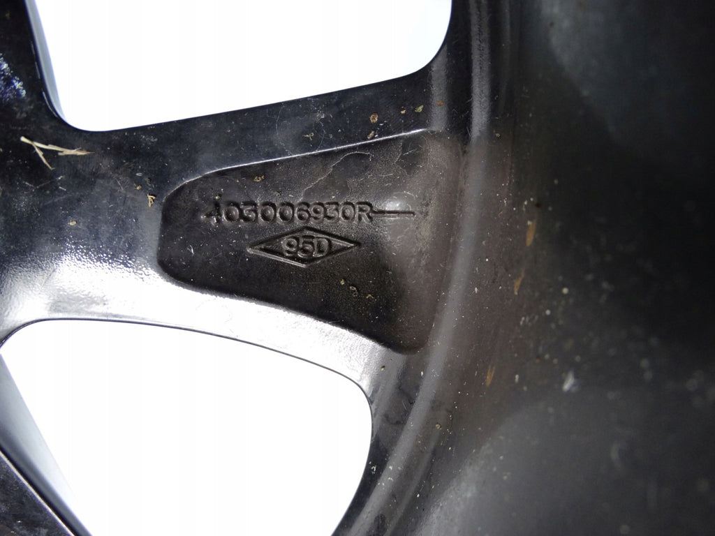 1x Alufelge 16 Zoll 7.0" 4x100 37ET Glanz Schwarz 403006930R Renault Twingo Iii FEL4190466219rz