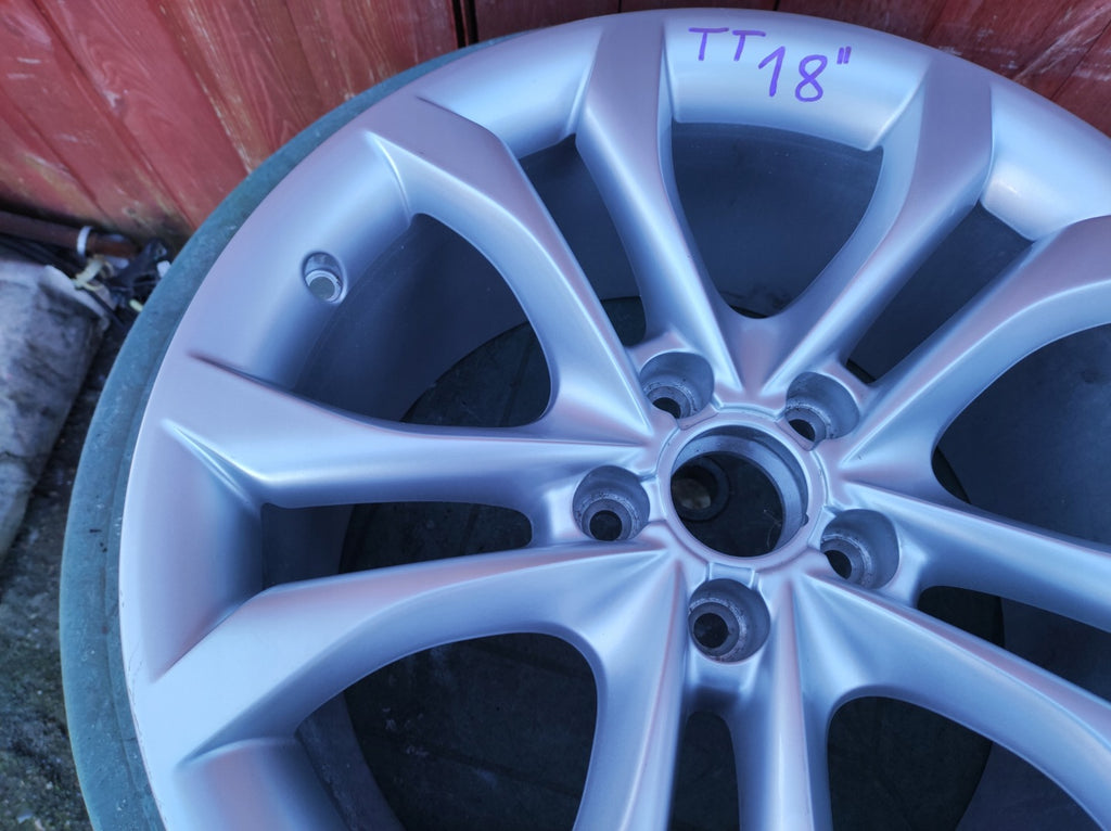 1x Alufelge 18 Zoll 9.0" 5x112 52ET Glanz Silber 8J0601025S Audi Tt Rim Wheel FEL5157943766rk