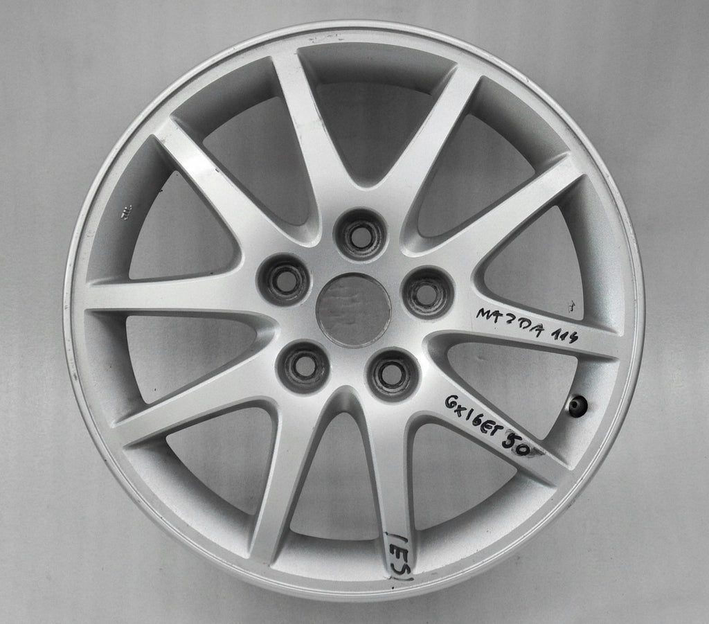 1x Alufelge 16 Zoll 6.0" 5x114.3 50ET Glanz Silber 9965386060 Mazda 3 2 FEL9261404937ul