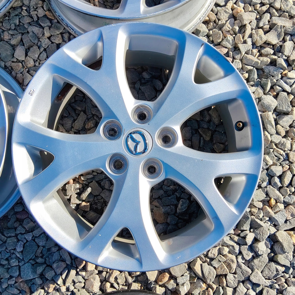 4x Alufelge 17 Zoll 6.5" 5x114.3 52 5ET Glanz Silber 9965066570 Mazda Cx-30 FEL2133901739gh