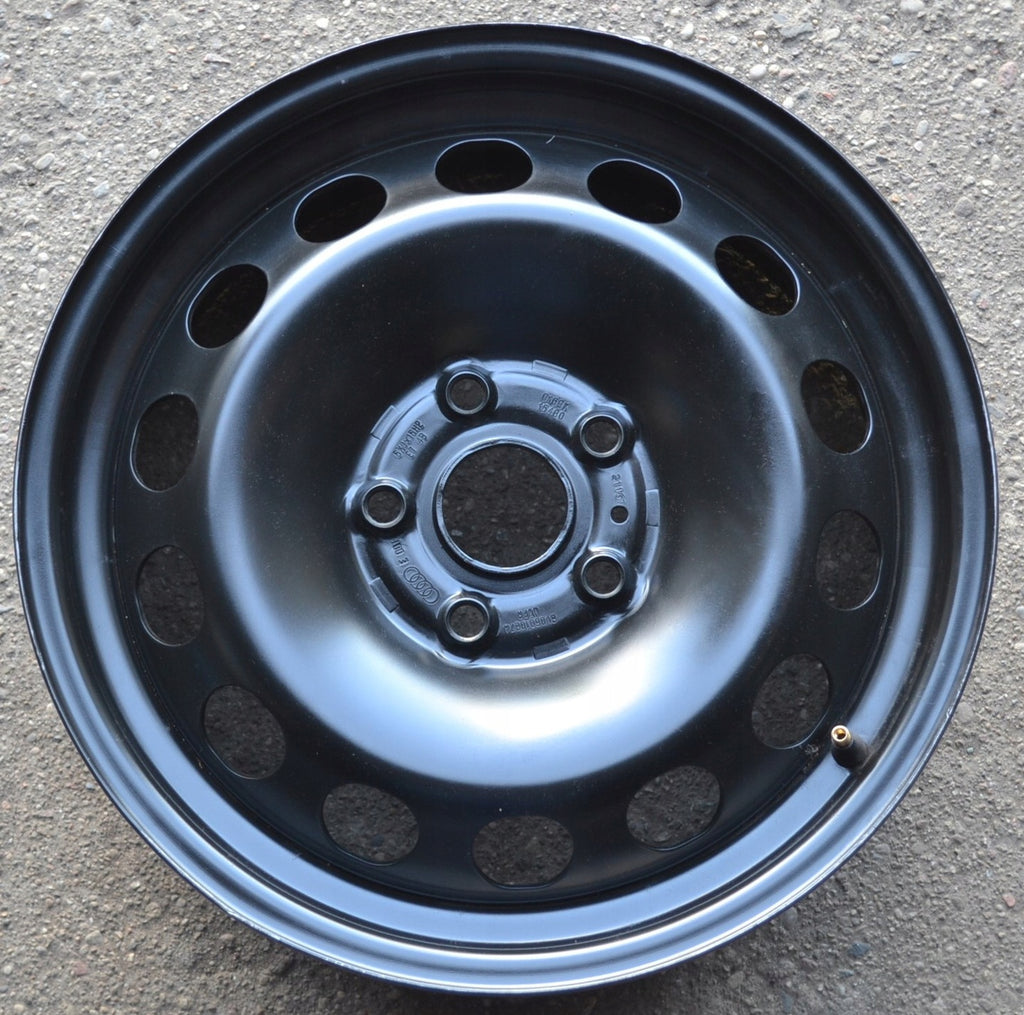 1x Alufelge 16 Zoll 6.5" 5x112 43ET Glanz Schwarz 8V0601027 Audi Rim Wheel