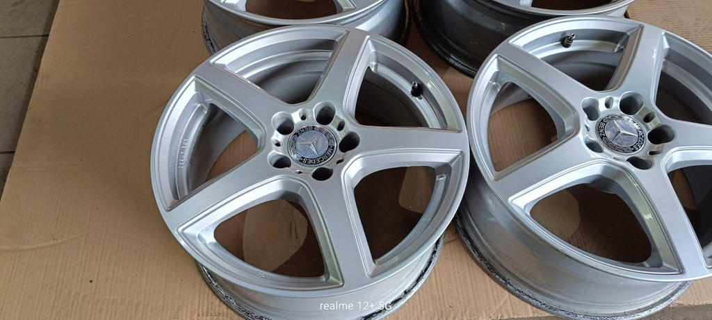 4x Alufelge 17 Zoll 7.5" 5x112 37ET Glanz Silber FRE75737B61-0 Rim Wheel FEL7169414779nf