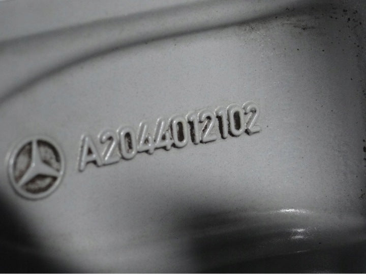 4x Alufelge 19 Zoll 8.5" 5x112 52ET Glanz Silber A2044012102 Mercedes-Benz FEL6324112891re