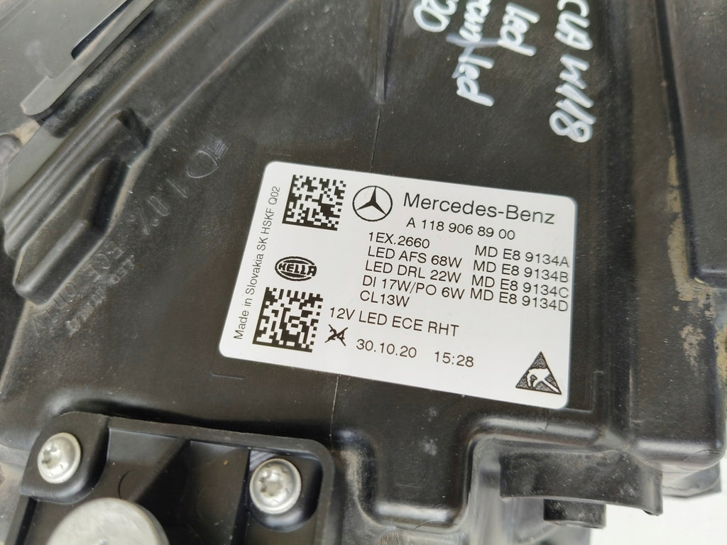 Frontscheinwerfer Mercedes-Benz Cla A1189068900 Full LED Links Headlight SCH6480844494pd