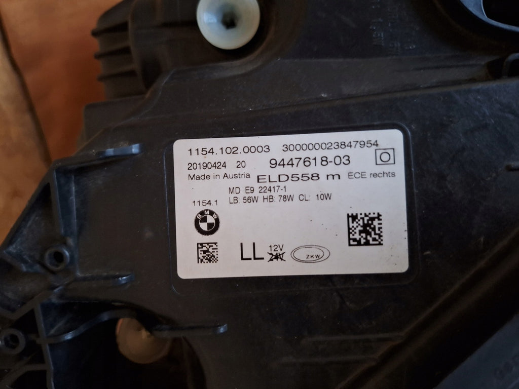 Frontscheinwerfer BMW 7 G11 G12 9447618-03 LED Rechts Scheinwerfer Headlight