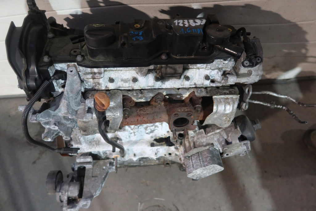 Motor Peugeot 308 I HMR EB2FA 1.6 HDI 123TKm Diesel Engine Unkomplett