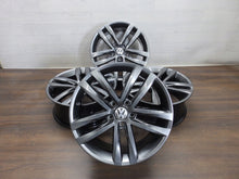 Laden Sie das Bild in den Galerie-Viewer, 4x Alufelge 18 Zoll 7.5&quot; 5x112 51ET Glanz Grau 5G0601025AF VW Golf Vii Rim Wheel