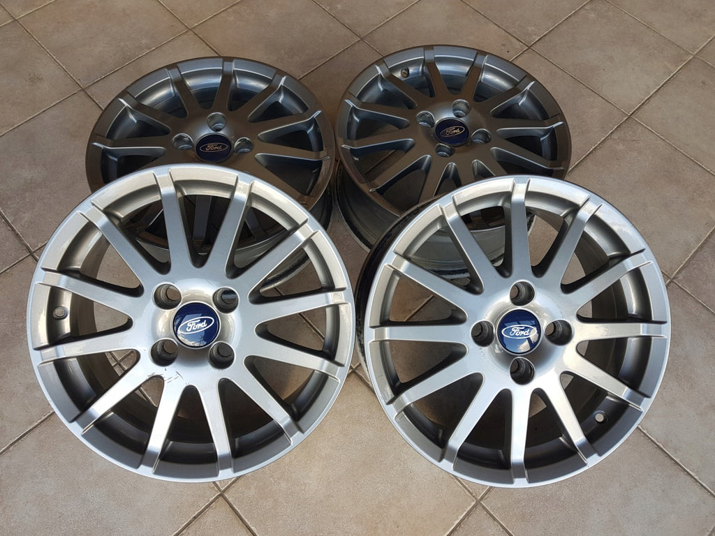 4x Alufelge 16 Zoll 6.0" 4x108 52 5ET Glanz Graphit 4S6J1007AA Ford Fiesta I FEL4162538156vf