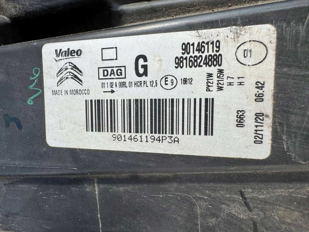 Frontscheinwerfer Citroën Berlingo 9816824880 901461194P3A90146119 Links SCH3090338269nv