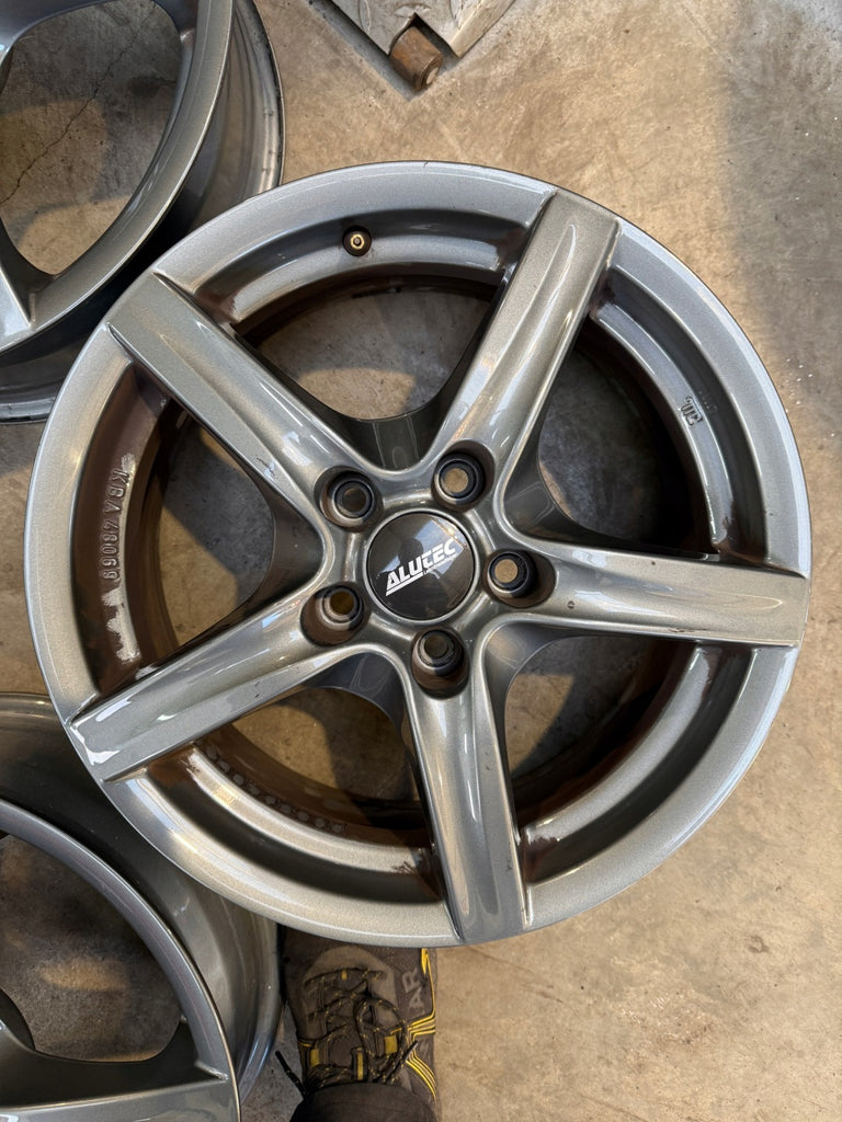 4x Alufelge 16 Zoll 6.5" 5x112 33ET Silber KBA48069 Rim Wheel FEL5606398546gi