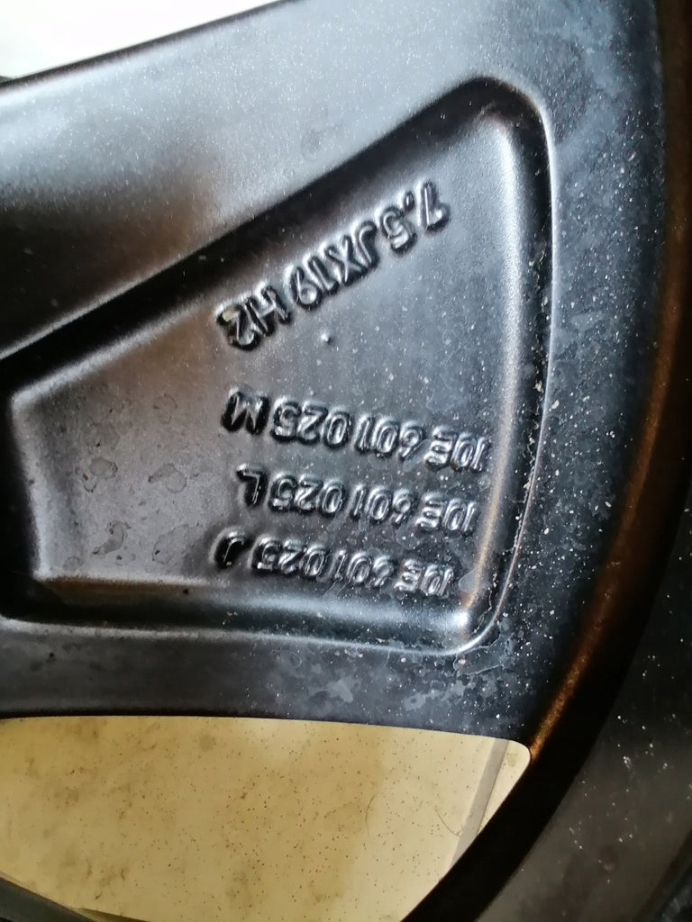 1x Alufelge 19 Zoll 7.5" 5x112 50ET Matt Schwarz 10E601025J Cupra Leon Born FEL3349873572vl