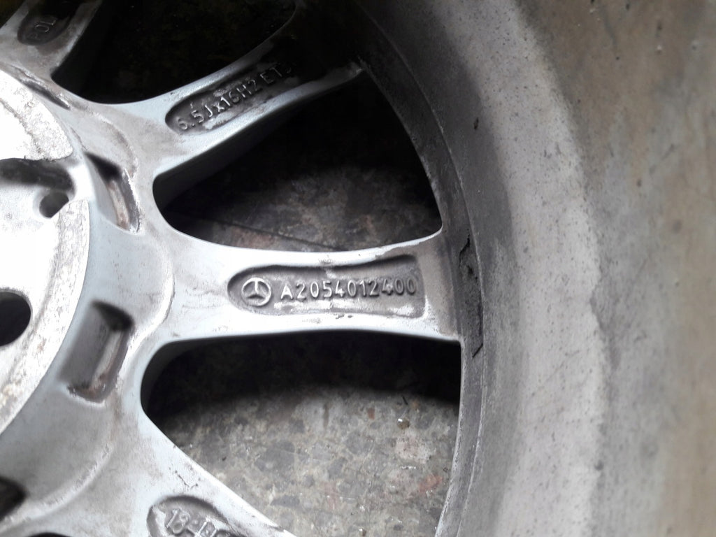 4x Alufelge 16 Zoll 6.5" 5x112 49ET Glanz Silber A2054012400 Mercedes-Benz FEL3304306467br
