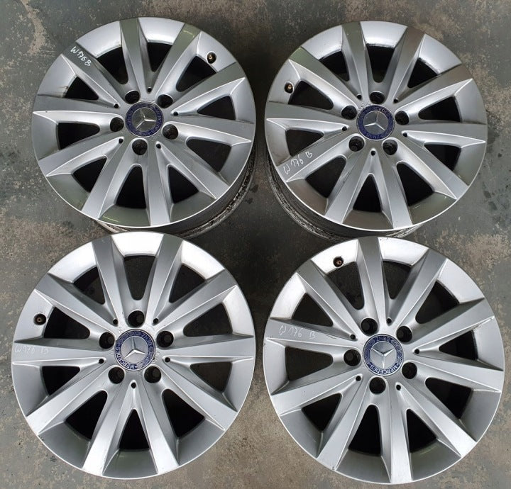 4x Alufelge 16 Zoll 6.5" 5x112 49ET Mercedes-Benz W176 Rim Wheel FEL5399937722jb