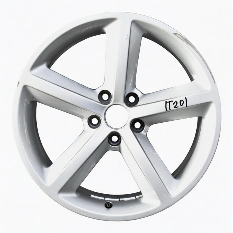 1x Alufelge 18 Zoll 9.0" 5x112 52ET Glanz Silber 8J0601025M Audi Tt Rim Wheel