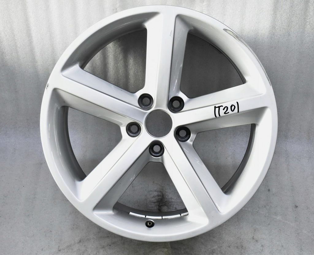 1x Alufelge 18 Zoll 9.0" 5x112 52ET Glanz Silber 8J0601025M Audi Tt Rim Wheel