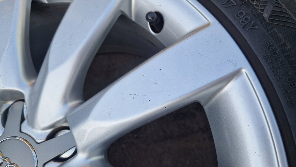 4x Alufelge 17 Zoll 8.0" 5x112 47ET Glanz Silber 8K0601025C Audi A4 B8 Rim Wheel FEL9181495276kf