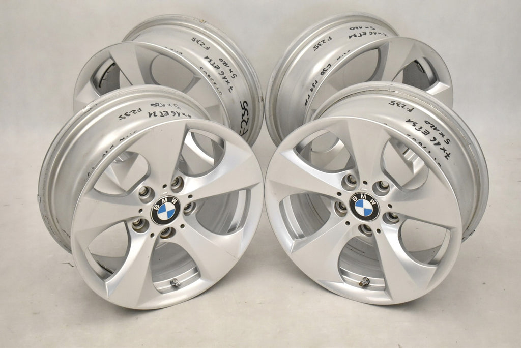 4x Alufelge 16 Zoll 7.0" 5x120 31ET Glanz Silber 6795805 BMW 3 E91 E93 E90 E92 FEL6538686118kq