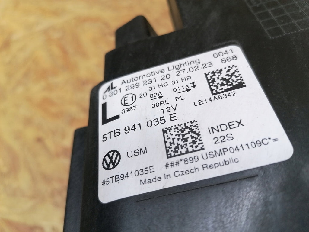 Frontscheinwerfer VW Touran 5TB941035E Full LED Links Scheinwerfer Headlight