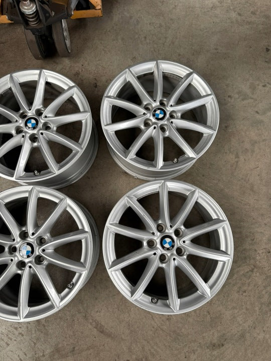 4x Alufelge 17 Zoll 7.5" 5x112 52ET Silber 6856061- BMW Rim Wheel FEL7060244336fx