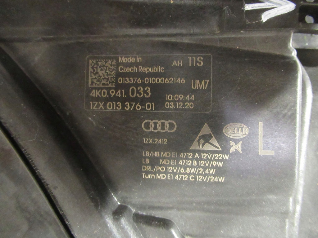 Frontscheinwerfer Audi A6 C8 4K0941033 full LED Links Scheinwerfer Headlight