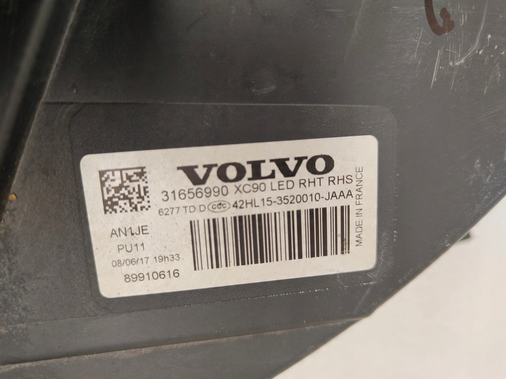 Frontscheinwerfer Volvo Xc90 31656990 Full LED Rechts Scheinwerfer Headlight