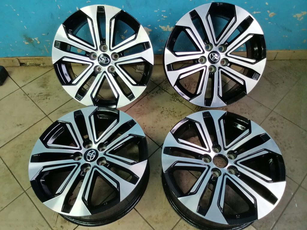 4x Alufelge 18 Zoll 7.0" 5x114.3 35ET Glanz Silber PW457-42003 Toyota Rav 4 I FEL8603314948yz