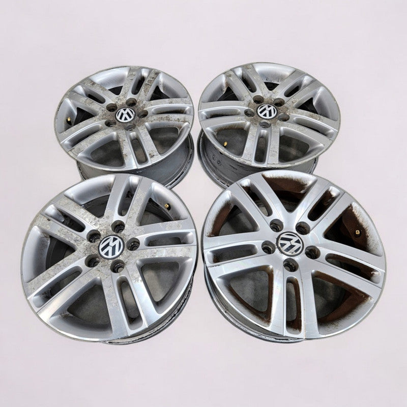 4x Alufelge 16 Zoll 6.5" 5x112 1K0601025AJ VW Golf V Rim Wheel